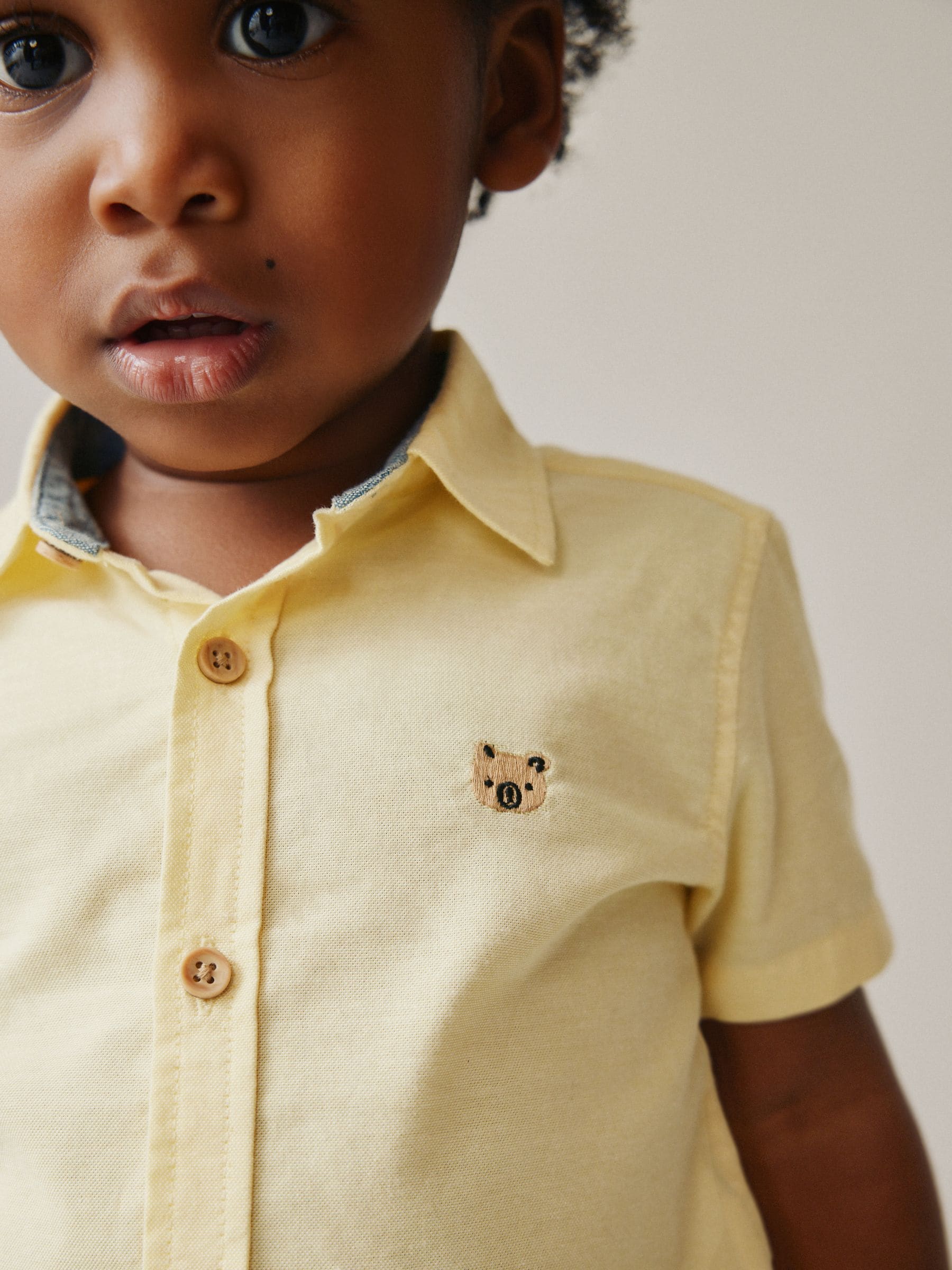 Dsiney Kidz - Yellow Character Short Sleeve Oxford Shirt (3mths-7yrs) image 4