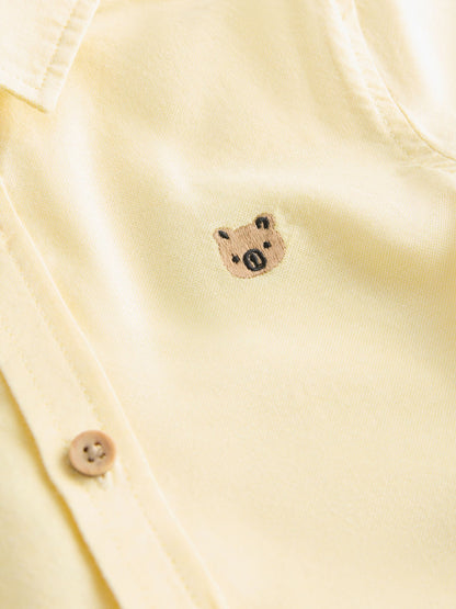 Dsiney Kidz - Yellow Character Short Sleeve Oxford Shirt (3mths-7yrs) image 7