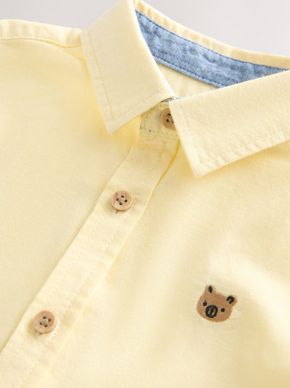 Dsiney Kidz - Yellow Character Short Sleeve Oxford Shirt (3mths-7yrs) image 8