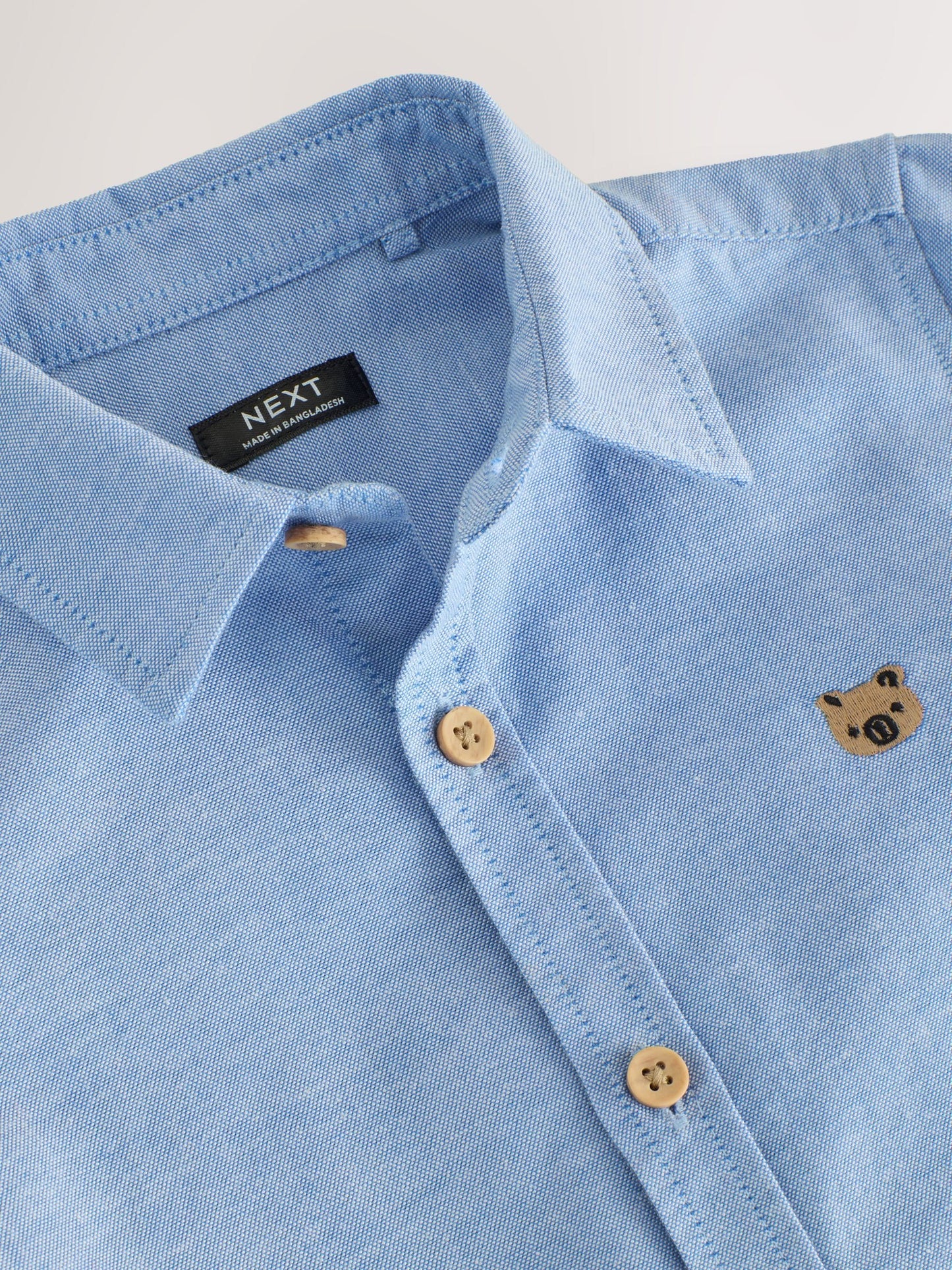 Dsiney Kidz - Mid Blue Character Long Sleeve Oxford Shirt (3mths-7yrs) image 6