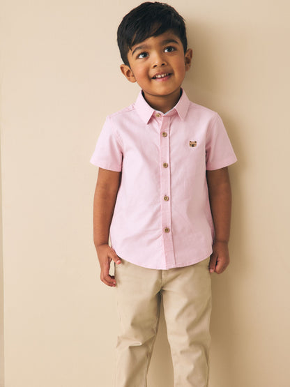 Dsiney Kidz - Pink Character Short Sleeve Oxford Shirt (3mths-7yrs) image 2