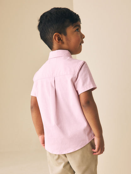 Dsiney Kidz - Pink Character Short Sleeve Oxford Shirt (3mths-7yrs) image 3