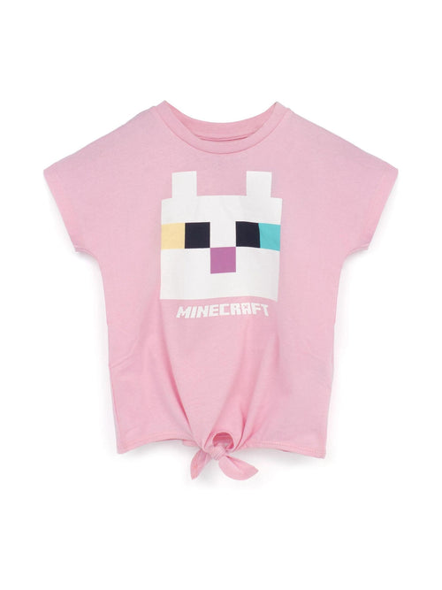 Dsiney Kidz - Vanilla Underground Pink Girls Minecraft Short Sleeved T-Shirt image 1