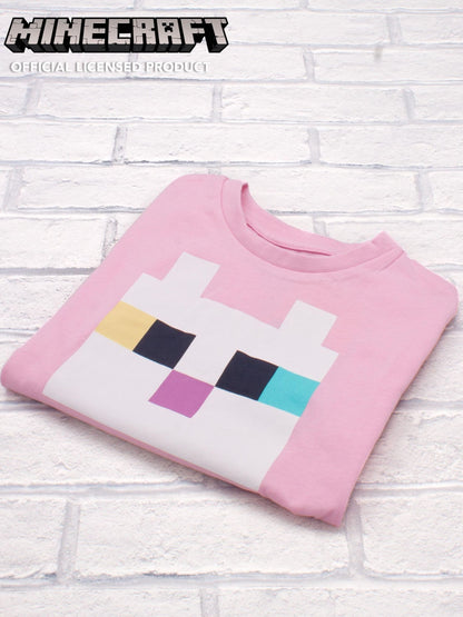 Dsiney Kidz - Vanilla Underground Pink Girls Minecraft Short Sleeved T-Shirt image 2