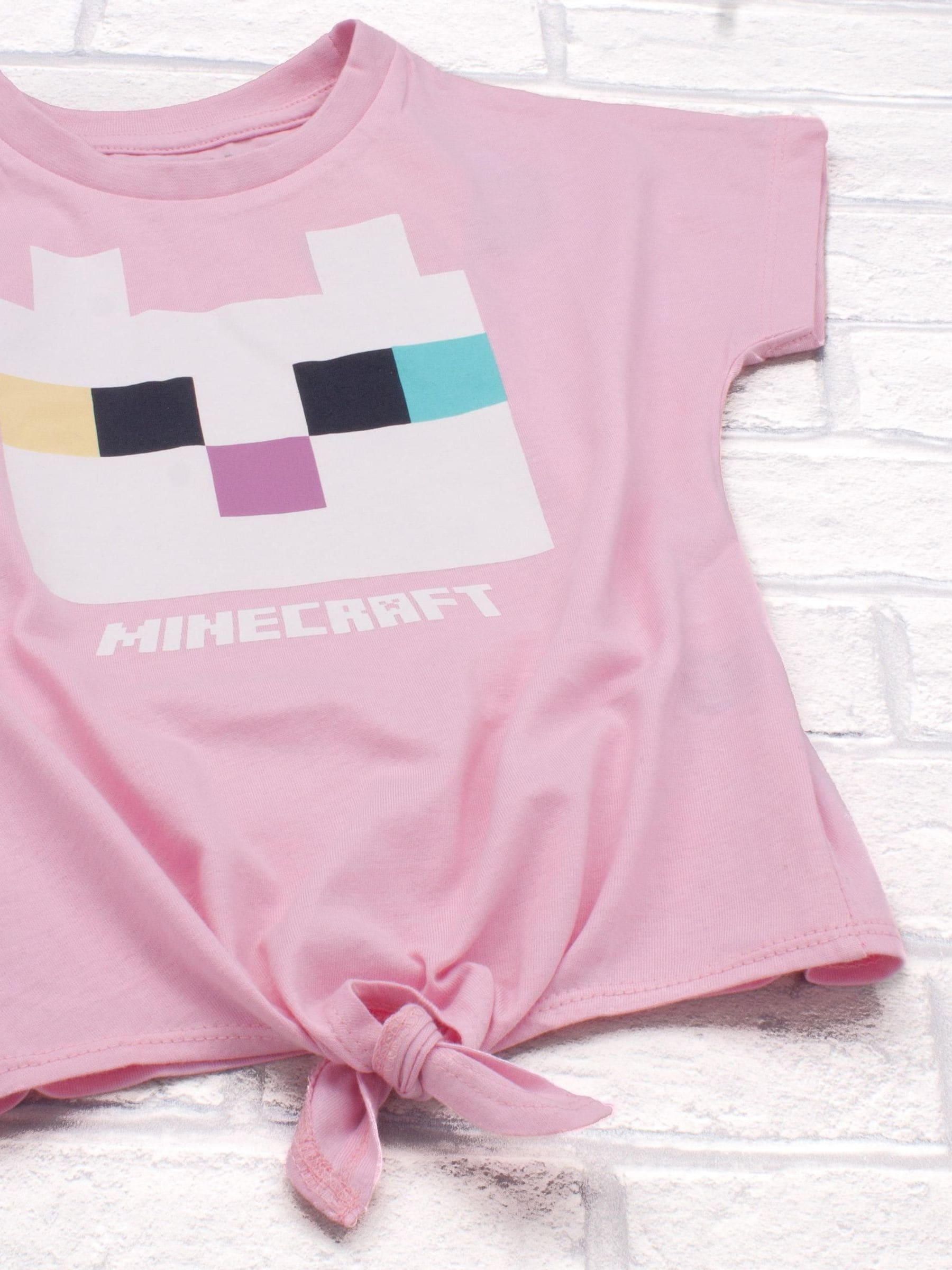 Dsiney Kidz - Vanilla Underground Pink Girls Minecraft Short Sleeved T-Shirt image 3