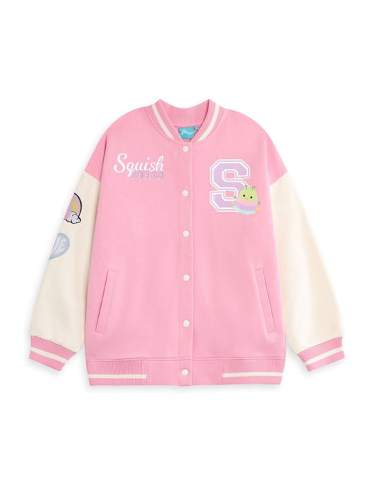 Dsiney Kidz - Vanilla Underground Pink Girls Squishmallows Bomber Jacket image 1