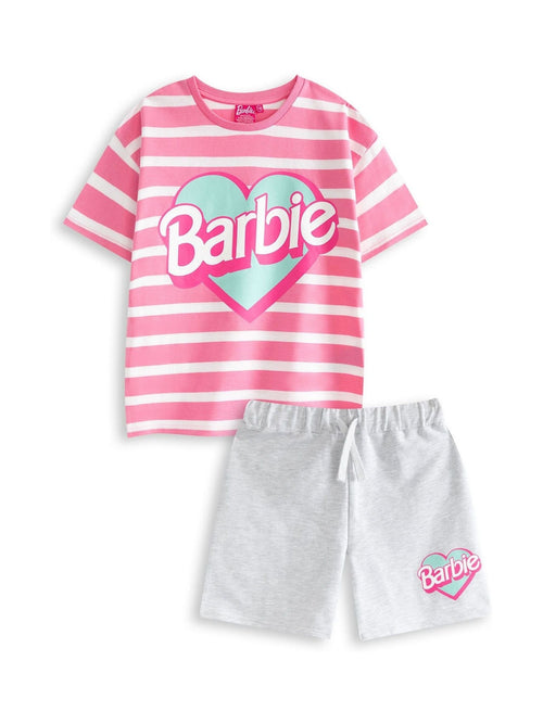 Dsiney Kidz - Vanilla Underground Pink Girls Barbie 100% Cotton T-Shirt and Shorts Set image 1