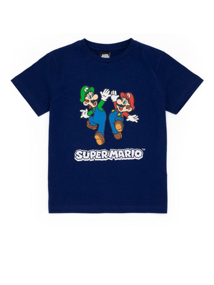 Dsiney Kidz - Vanilla Underground Blue Boys Nintendo Super Mario Short Sleeve Short Leg Pyjamas Set image 2
