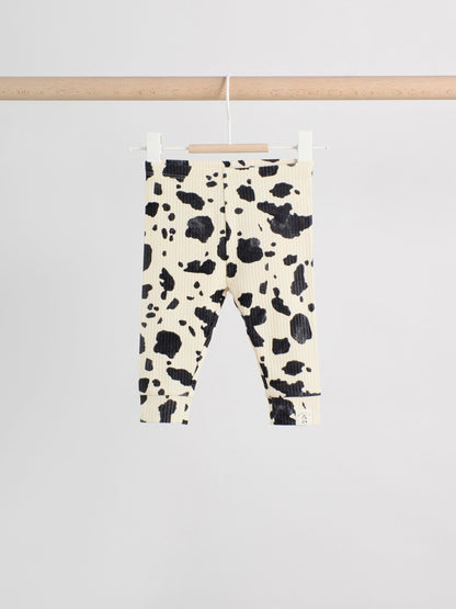 Neutral/Cow Milk Club Printed Sweat and Leggings Baby Set (0mths-2yrs) image 6