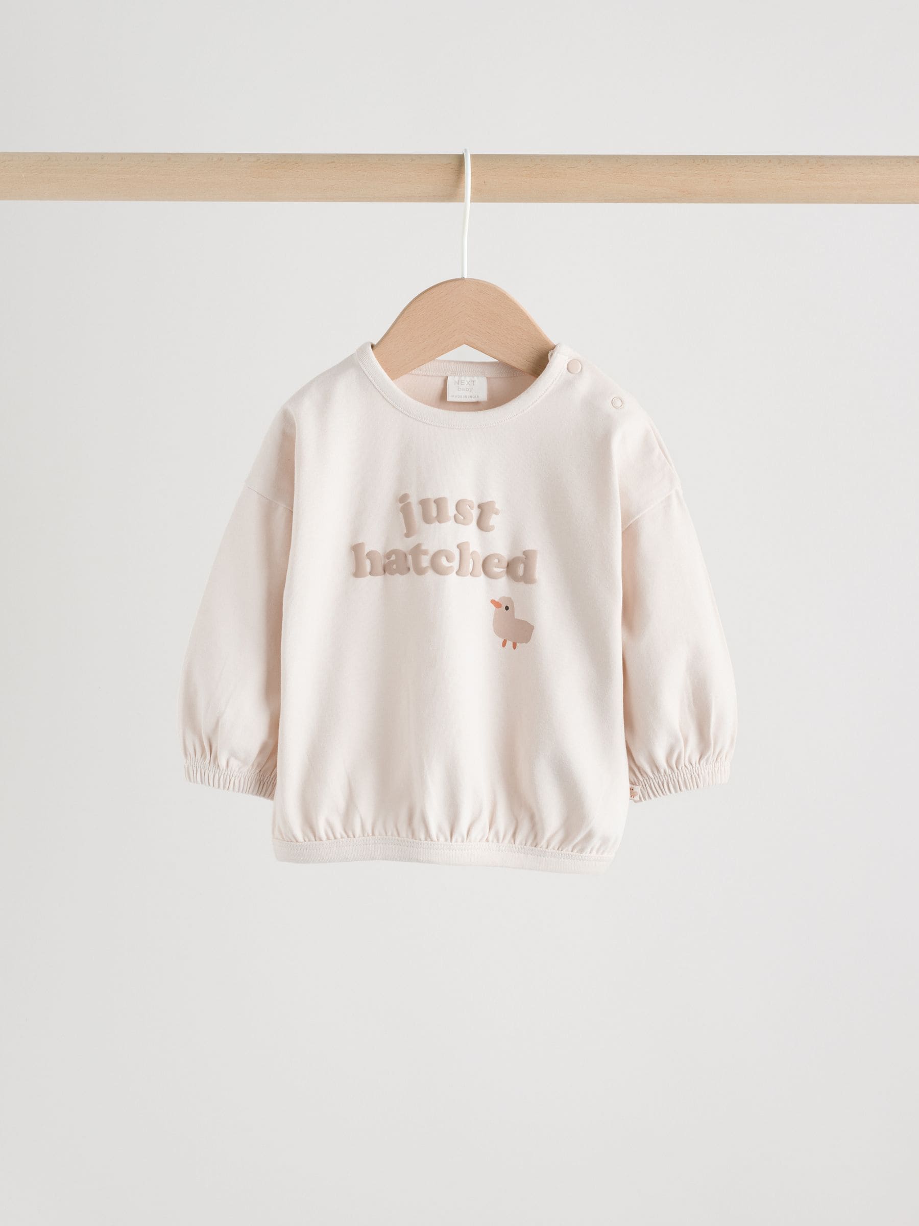 Neutral Just Hatched Baby Sweat and Leggings Set (0mths-2yrs) image 2