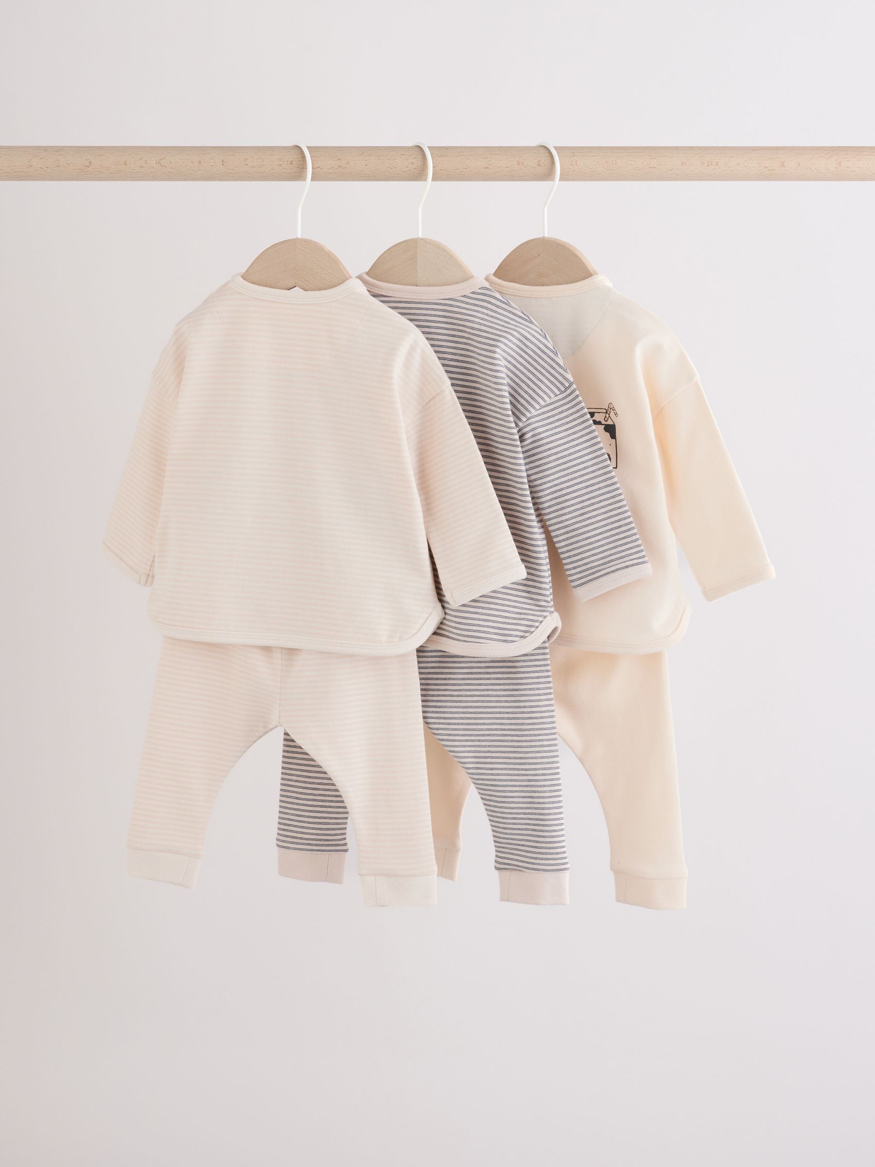 Neutral Brunch Club Baby Top & Leggings Set 6 Piece (0mths-2yrs) image 7