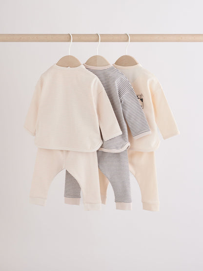 Neutral Brunch Club Baby Top & Leggings Set 6 Piece (0mths-2yrs) image 7
