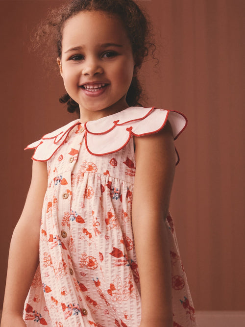 Red Cath Kidston Collared Dress (3mths-7yrs) image 1