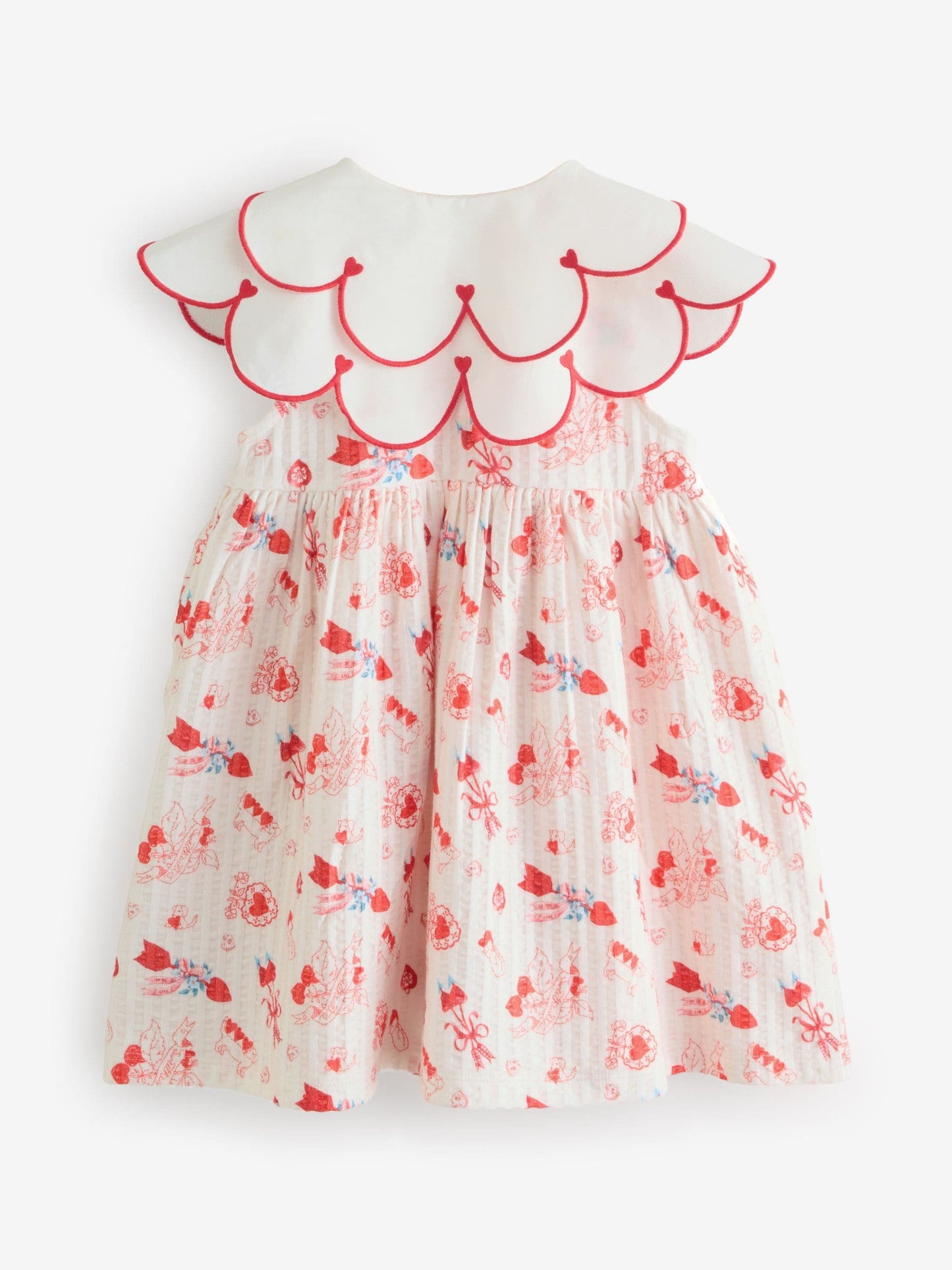 Red Cath Kidston Collared Dress (3mths-7yrs) image 10