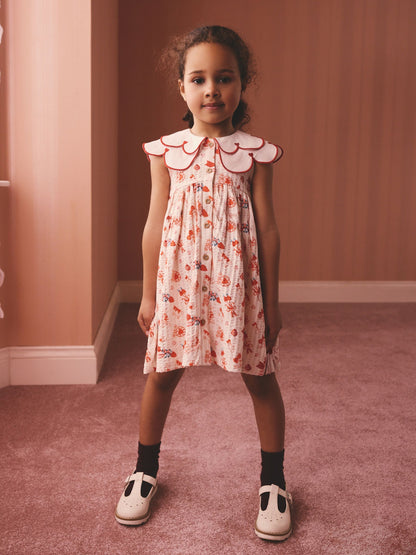 Red Cath Kidston Collared Dress (3mths-7yrs) image 3