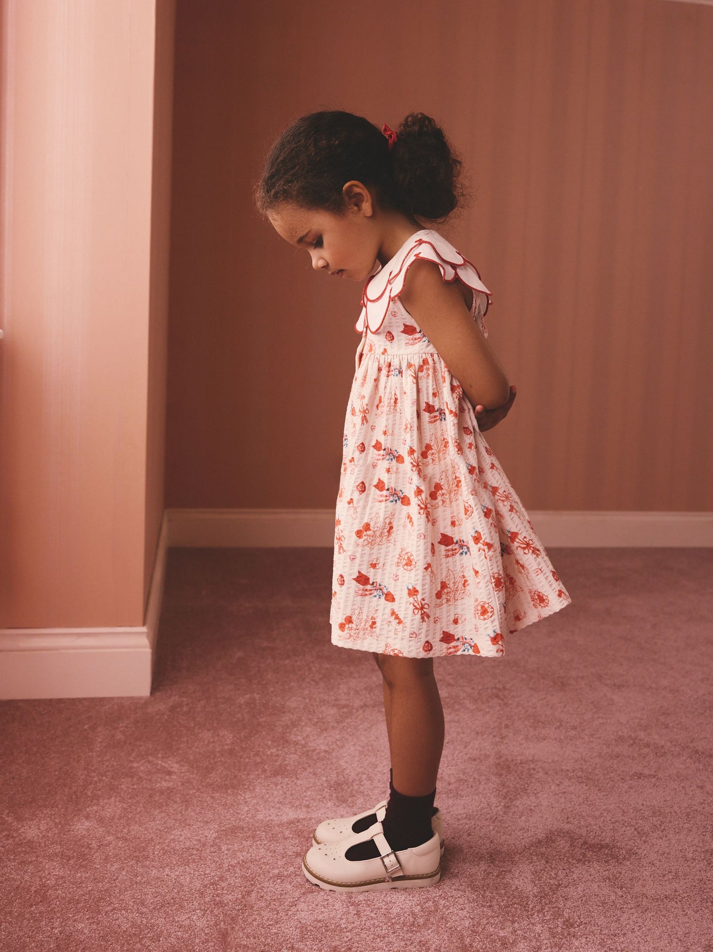 Red Cath Kidston Collared Dress (3mths-7yrs) image 5