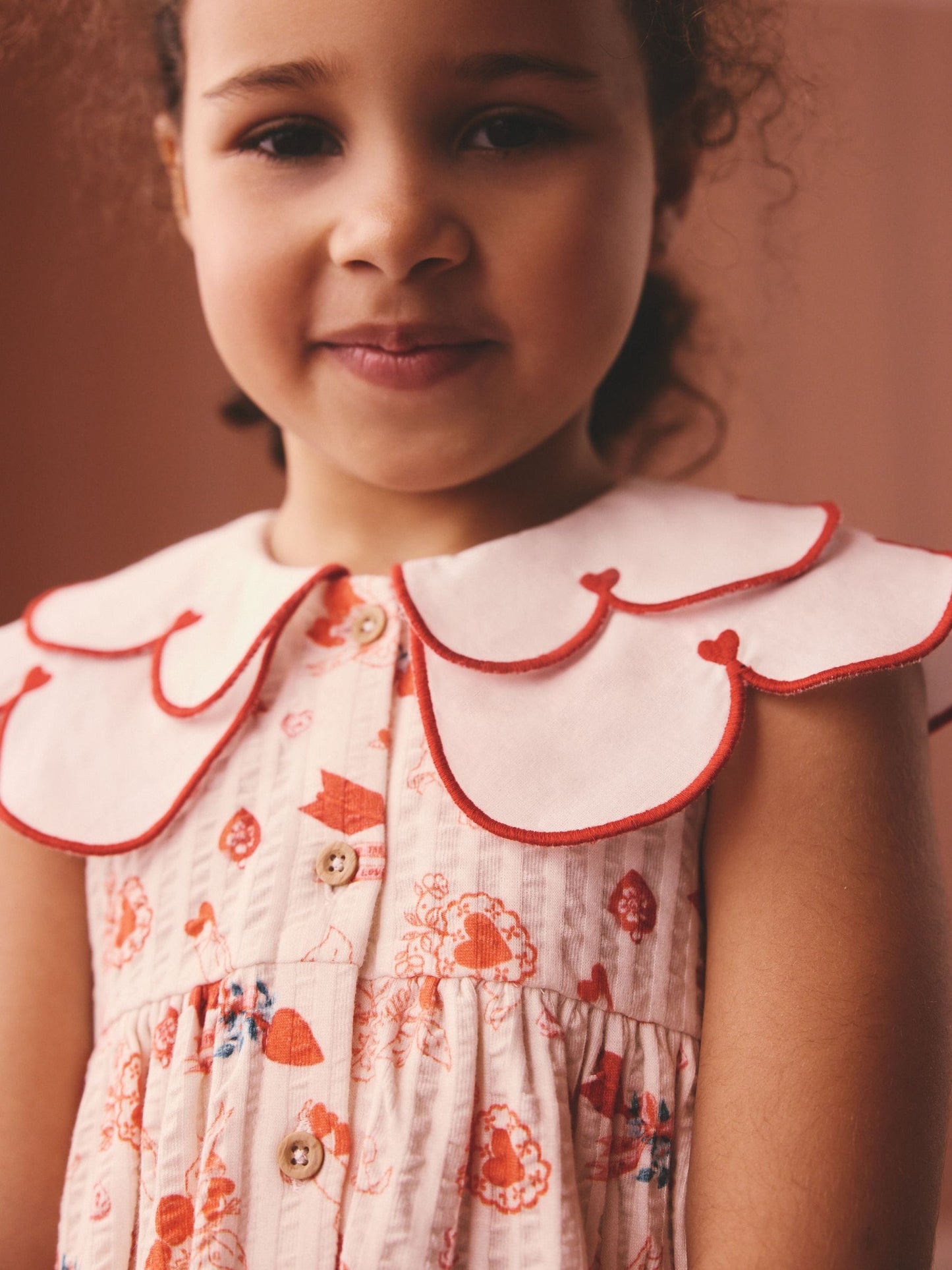 Red Cath Kidston Collared Dress (3mths-7yrs) image 6