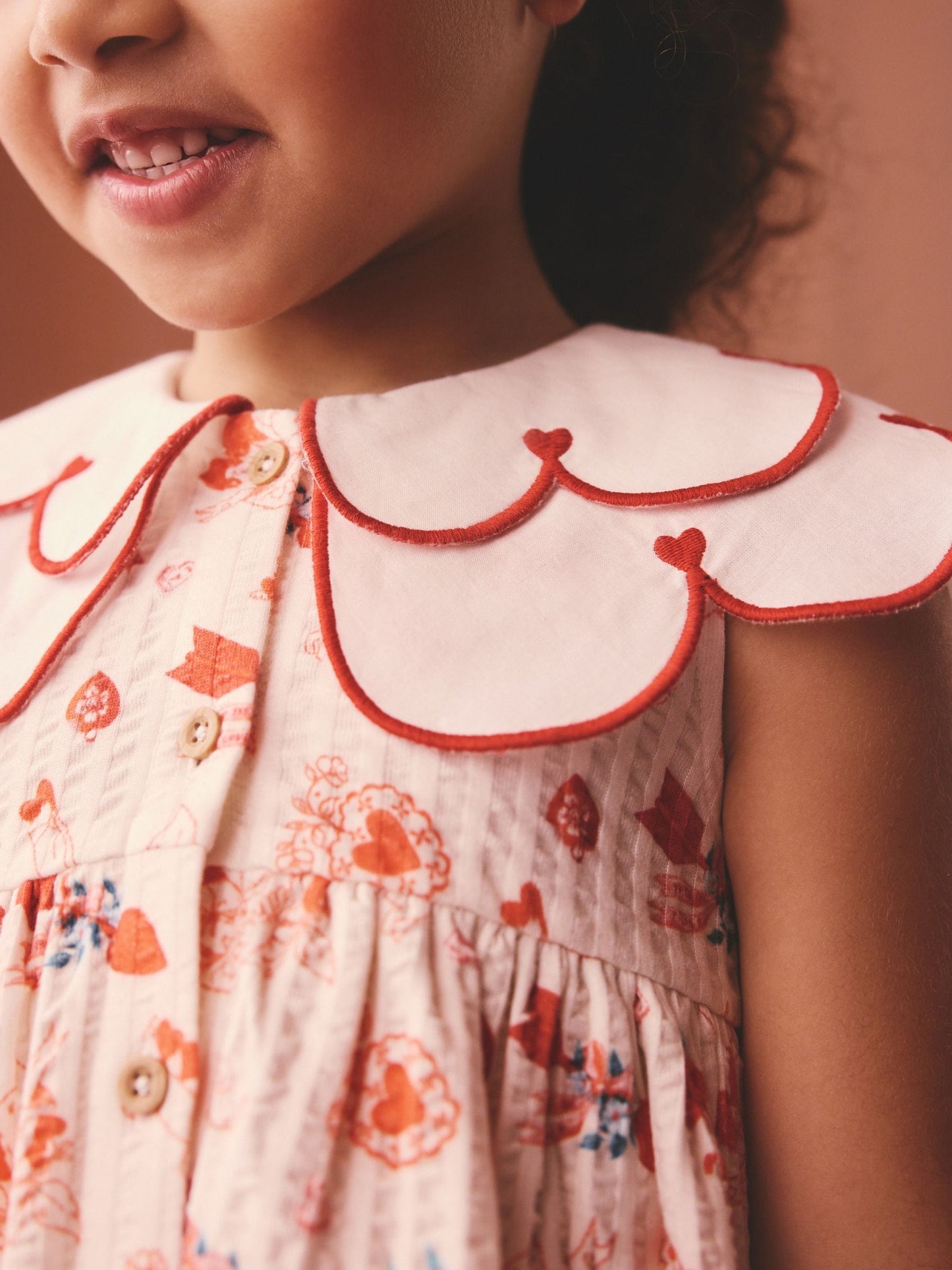Red Cath Kidston Collared Dress (3mths-7yrs) image 7