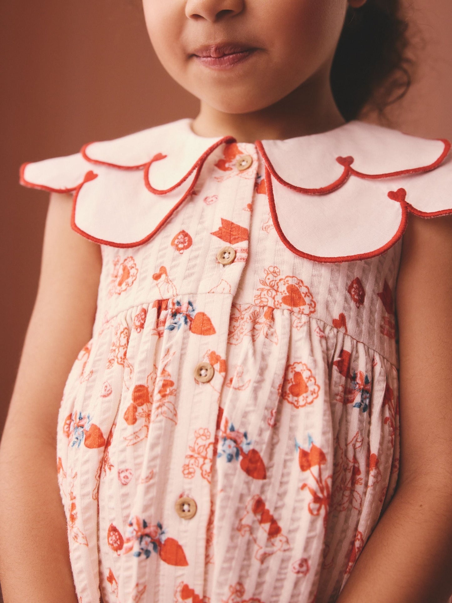 Red Cath Kidston Collared Dress (3mths-7yrs) image 8