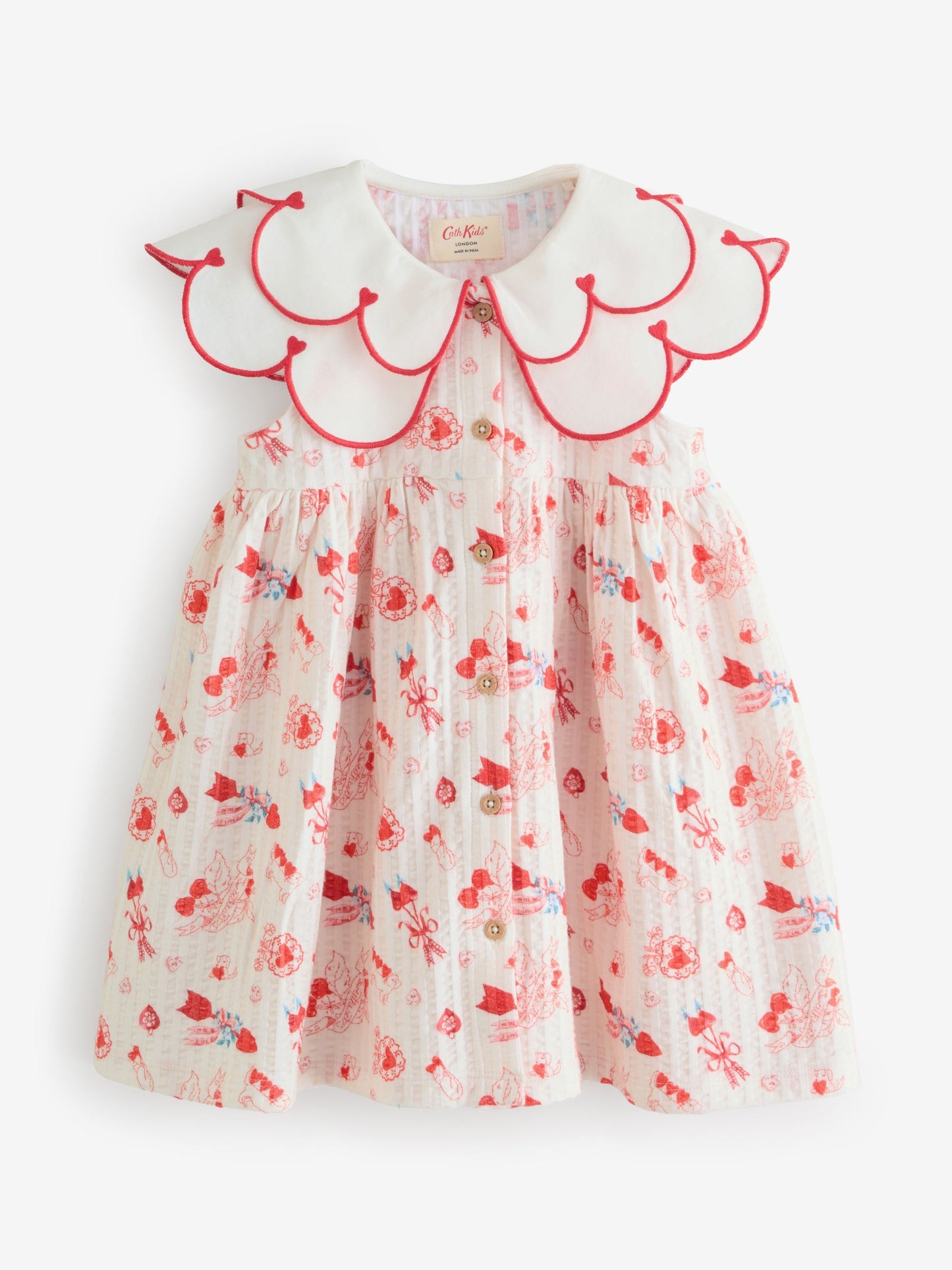 Red Cath Kidston Collared Dress (3mths-7yrs) image 9