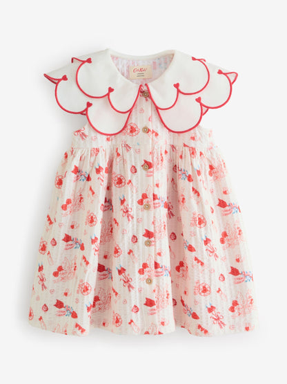 Red Cath Kidston Collared Dress (3mths-7yrs) image 9