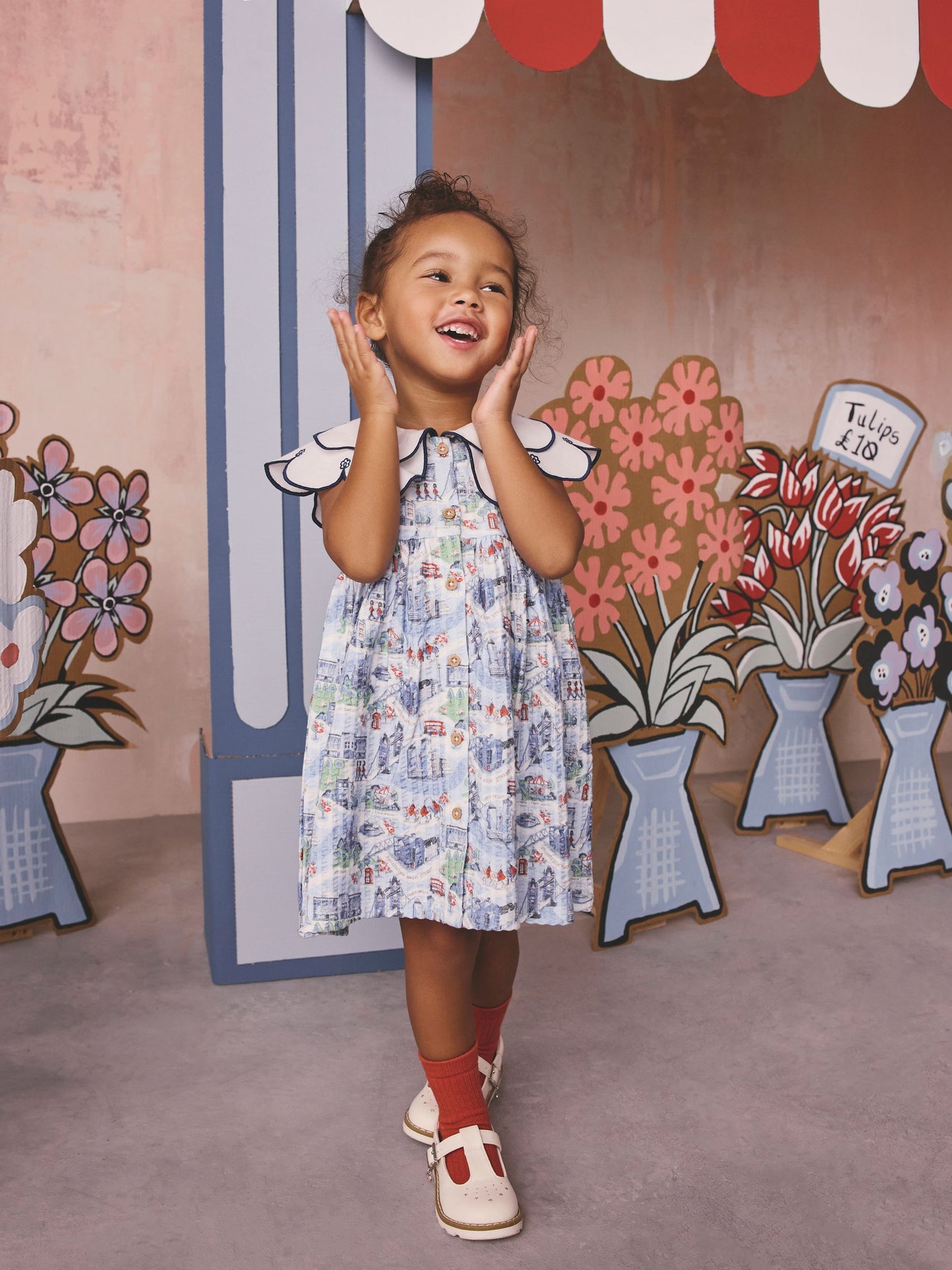 Blue Cath Kidston Collared Dress (3mths-7yrs) image 3