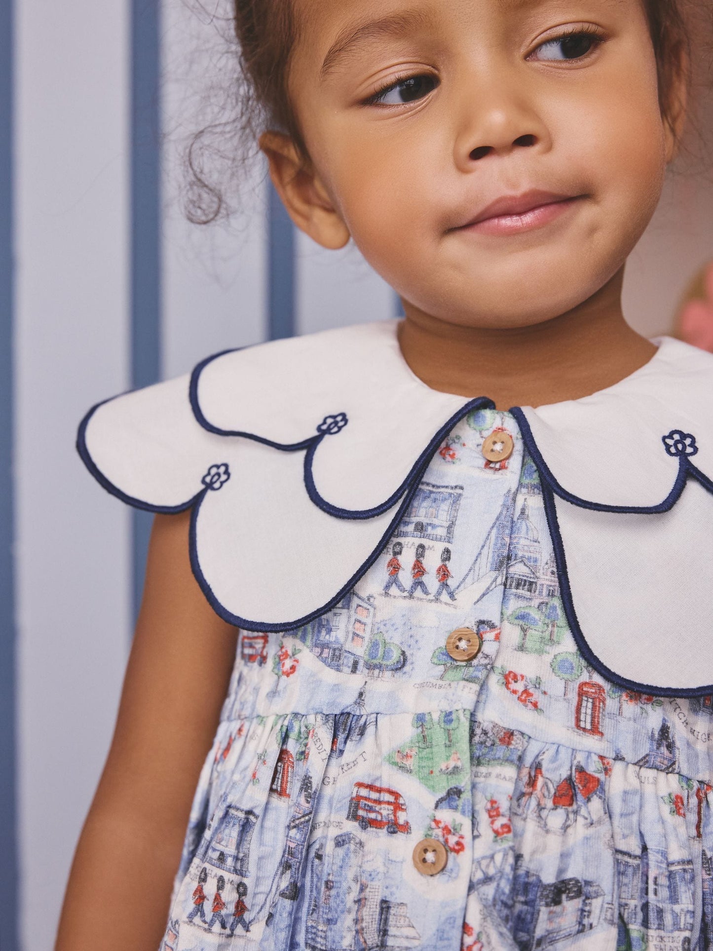 Blue Cath Kidston Collared Dress (3mths-7yrs) image 6