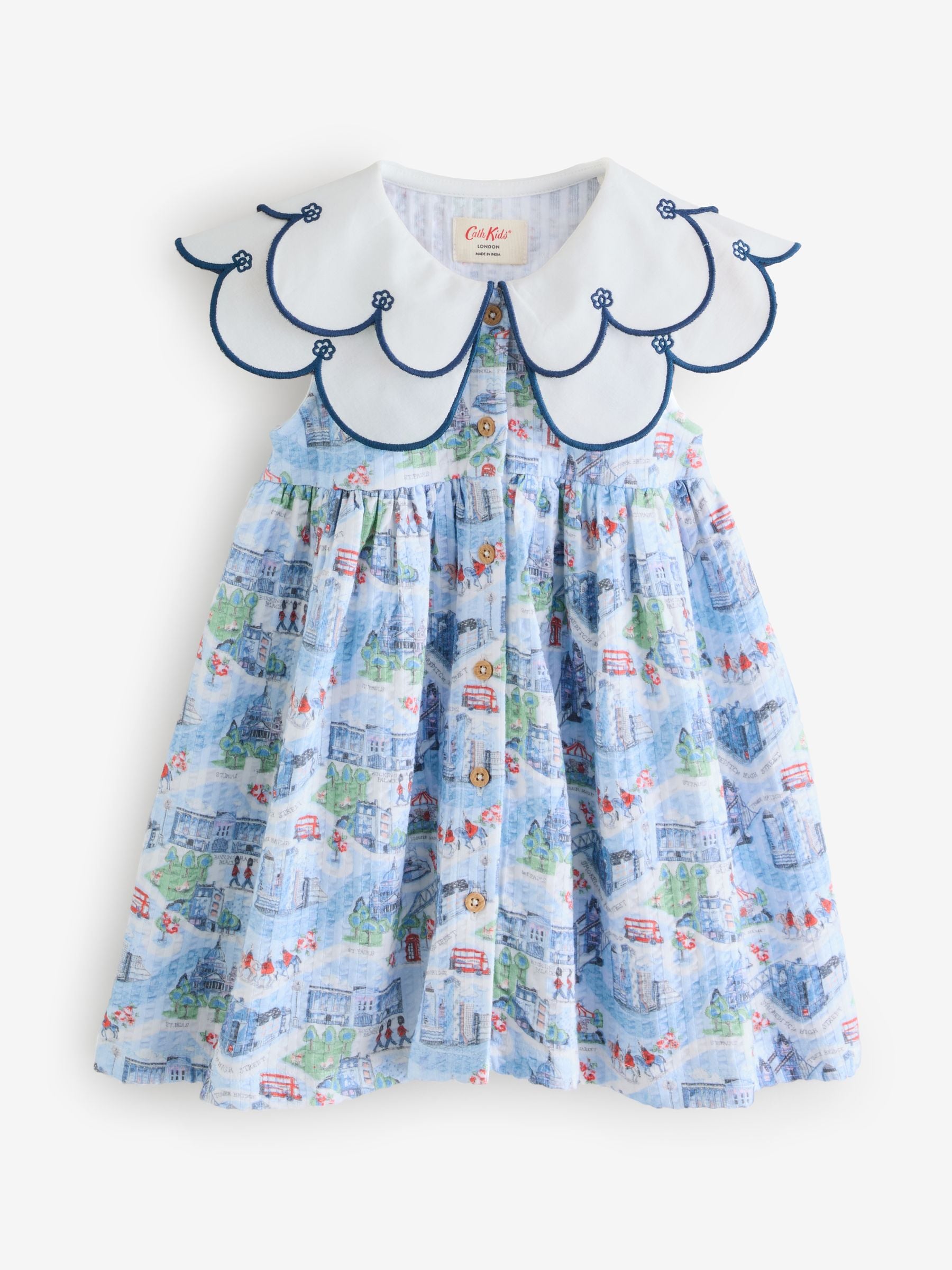Blue Cath Kidston Collared Dress (3mths-7yrs) image 8
