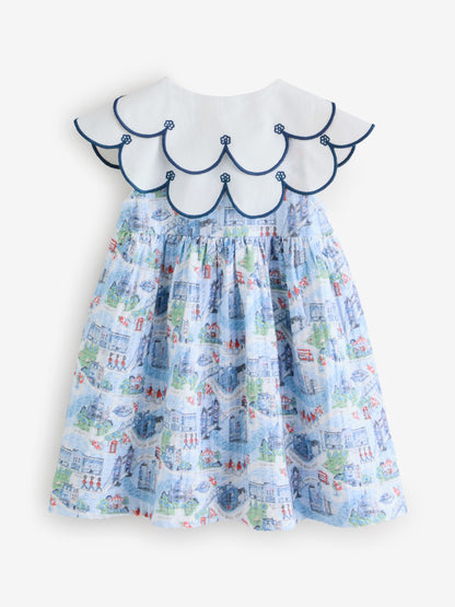 Blue Cath Kidston Collared Dress (3mths-7yrs) image 9