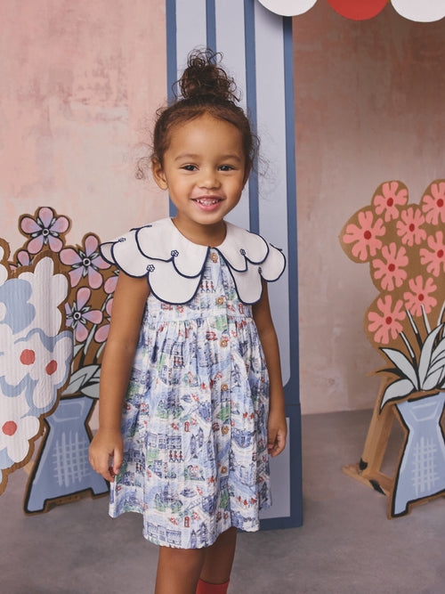 Blue Cath Kidston Collared Dress (3mths-7yrs) image 1