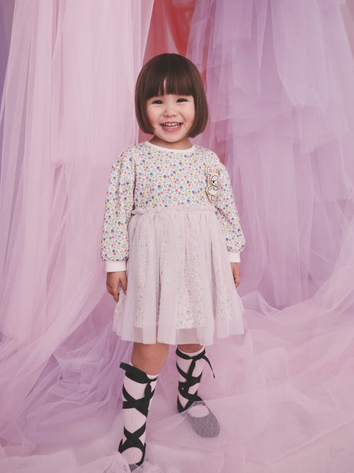 Cath Kidston Tokidoki Floral Mesh Sweat Dress (3mths-7yrs) image 1
