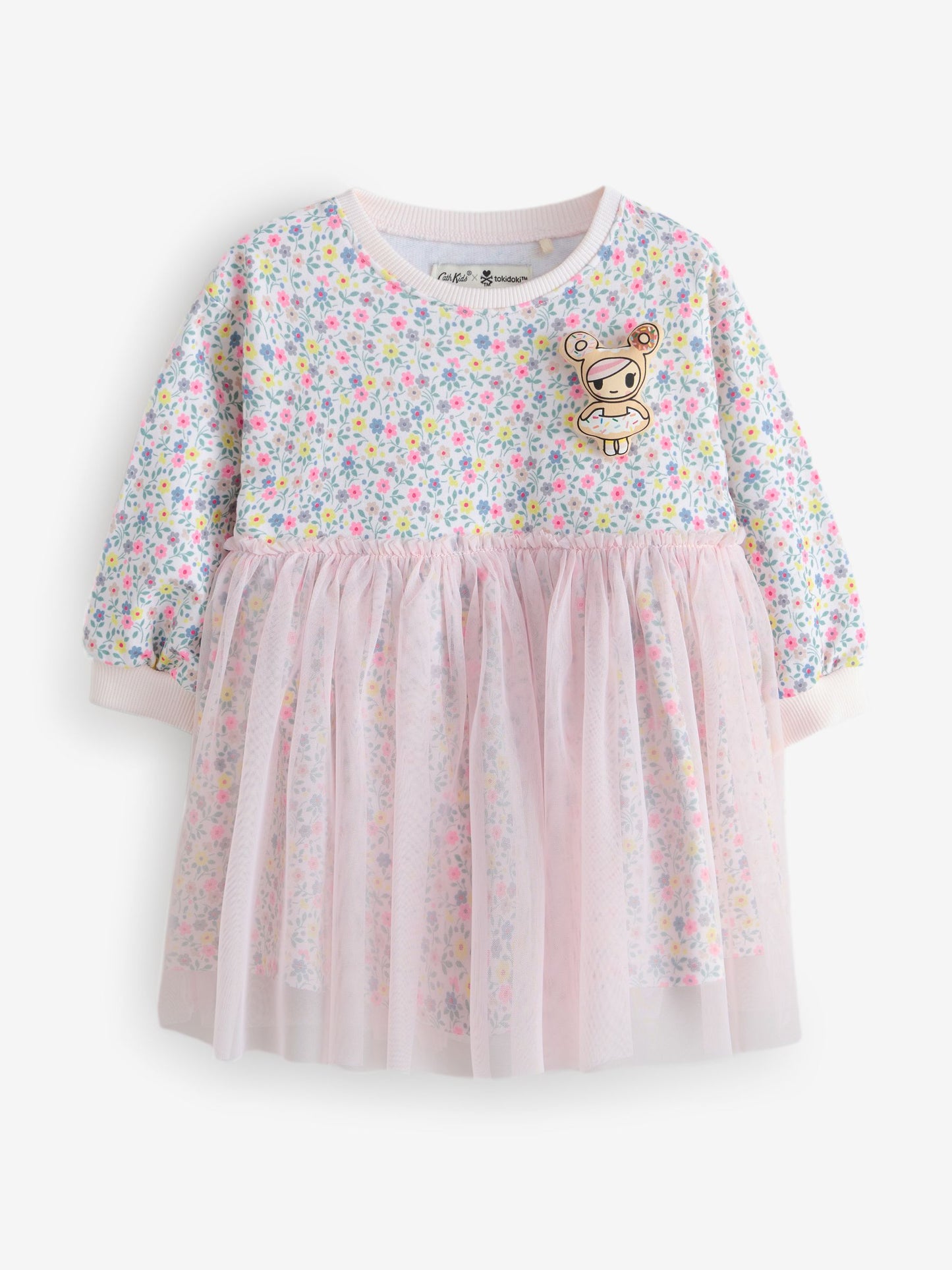 Cath Kidston Tokidoki Floral Mesh Sweat Dress (3mths-7yrs) image 8
