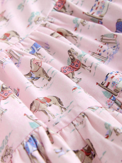 Pink Cath Kidston Tiered Jersey Dress (3mths-7yrs) image 7