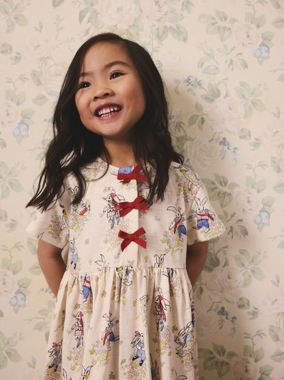 Cream Cath Kidston Bow Dress (3mths-7yrs) image 1
