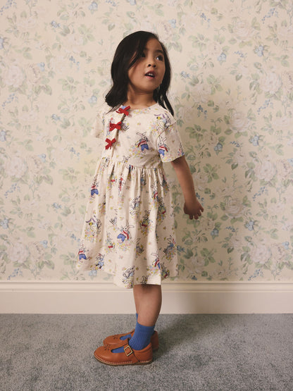Cream Cath Kidston Bow Dress (3mths-7yrs) image 2