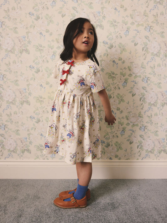 Cream Cath Kidston Bow Dress (3mths-7yrs) image 2