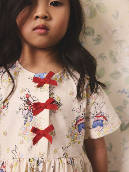 Cream Cath Kidston Bow Dress (3mths-7yrs) image 7