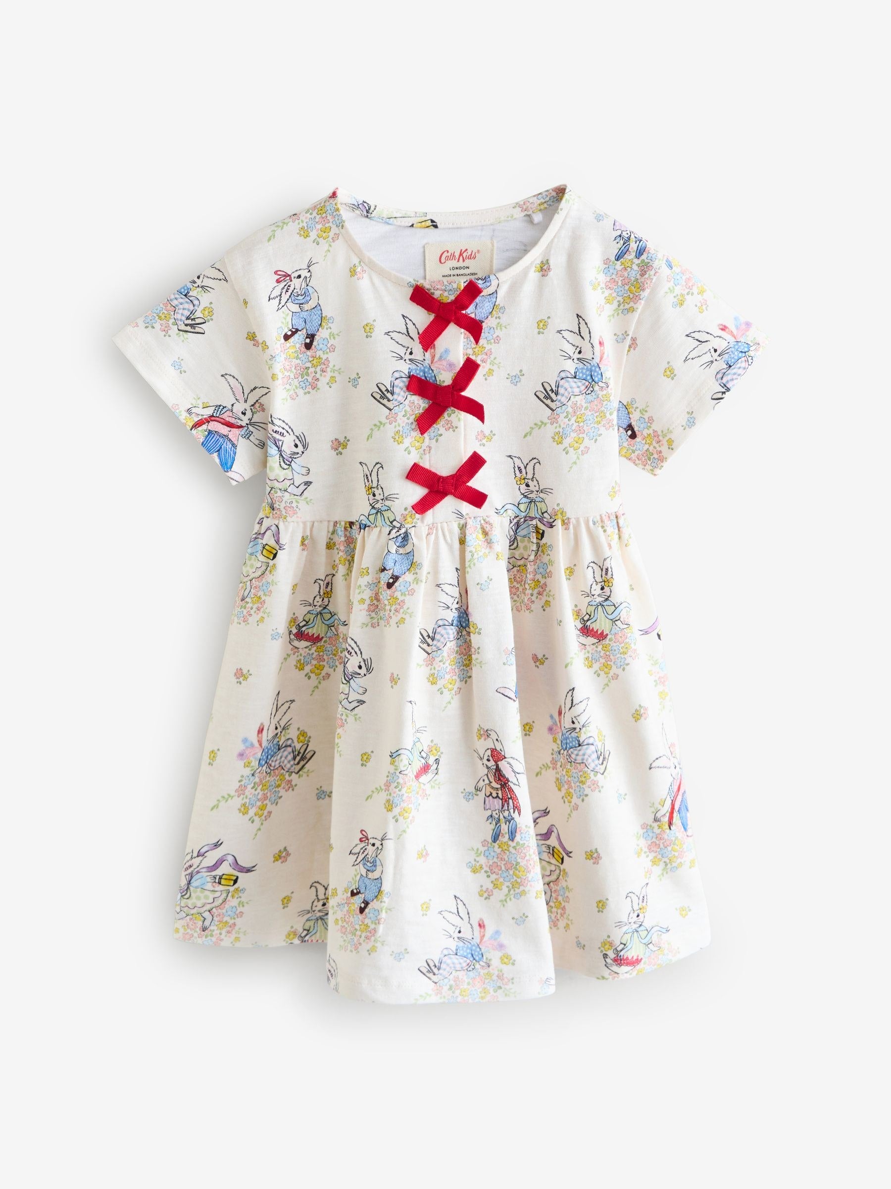 Cream Cath Kidston Bow Dress (3mths-7yrs) image 9