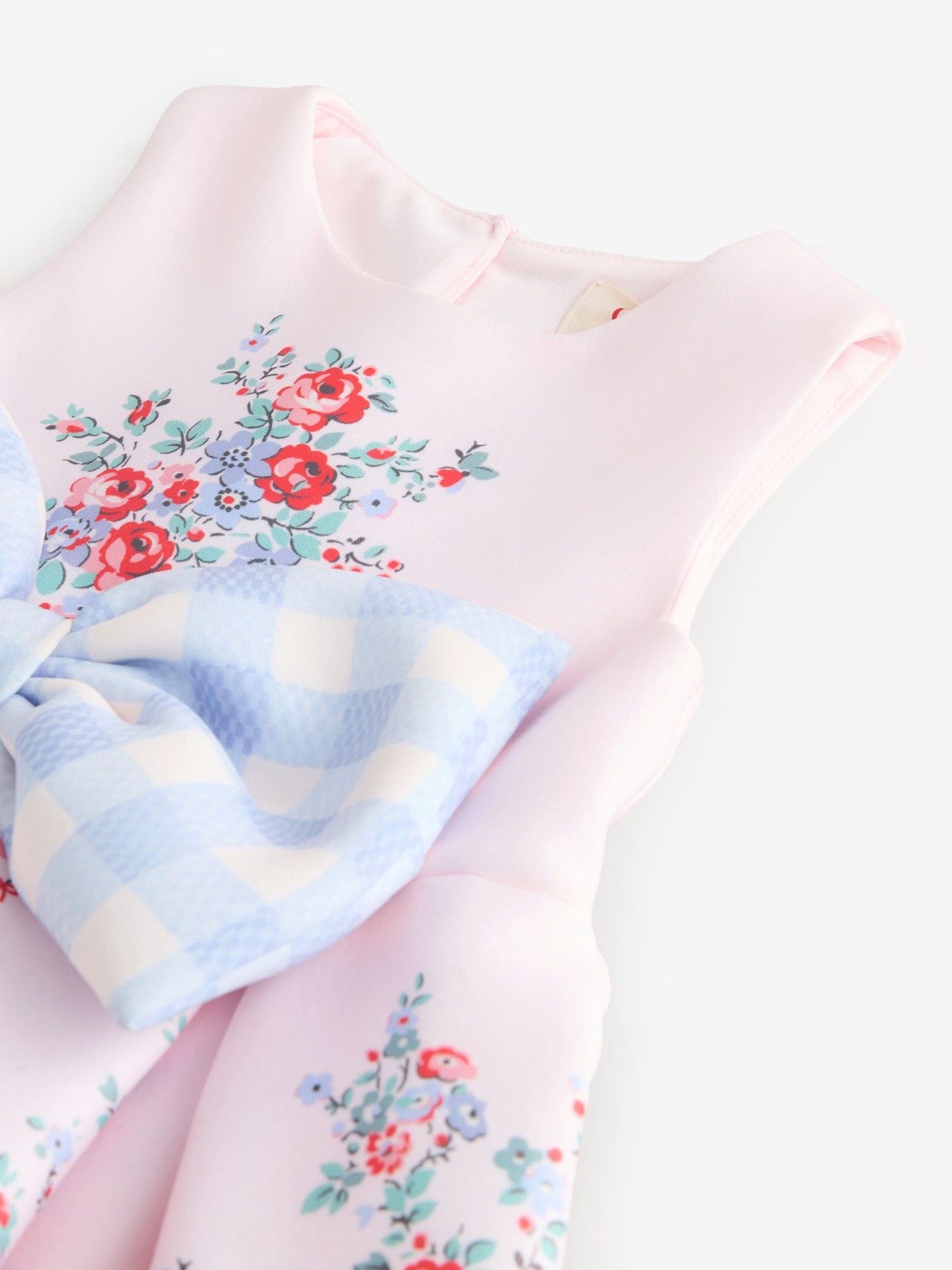 Pink Gingham Cath Kidston Scuba Bow Dress (3mths-7yrs) image 6