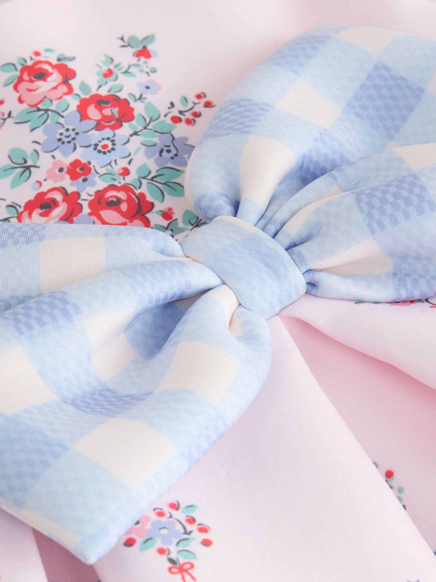 Pink Gingham Cath Kidston Scuba Bow Dress (3mths-7yrs) image 7