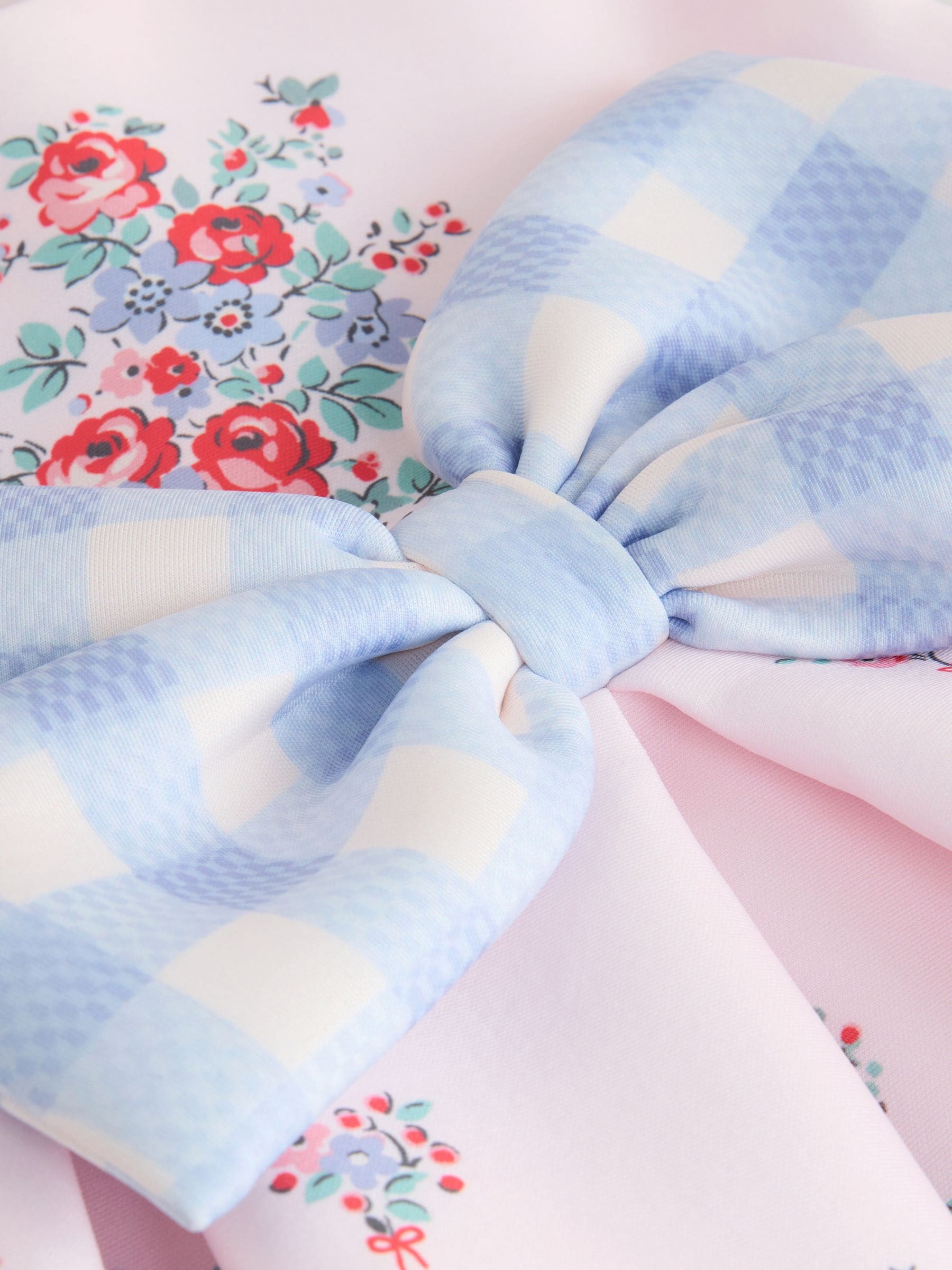 Pink Gingham Cath Kidston Scuba Bow Dress (3mths-7yrs) image 7