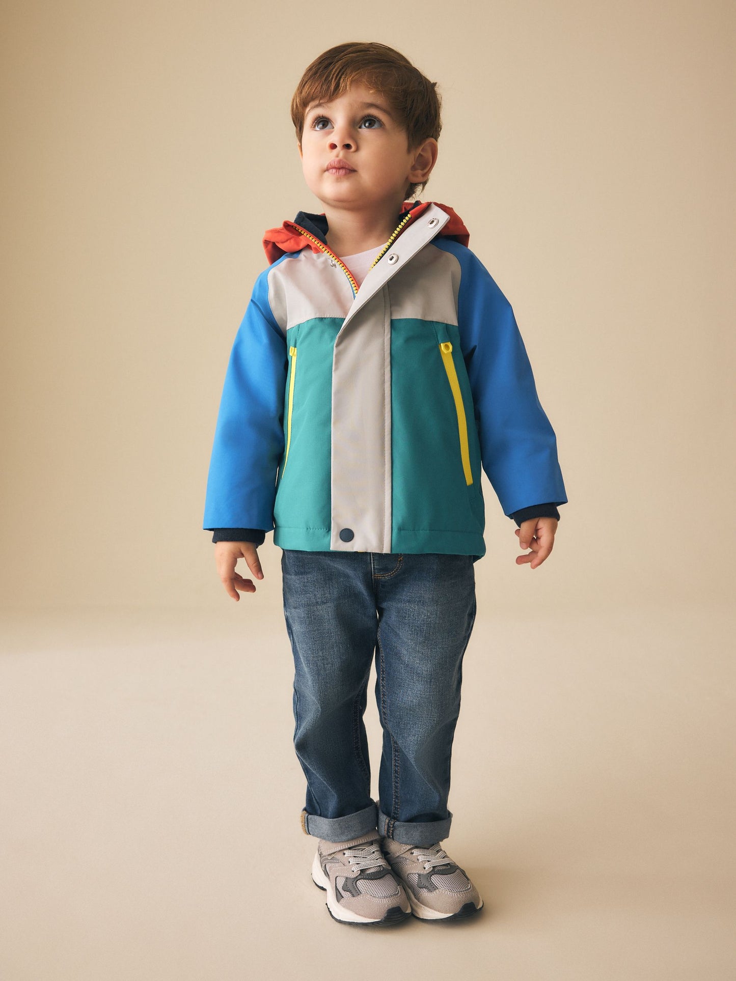 Dsiney Kidz - Colourblock Waterproof Fleece Lined Anorak (3mths-7yrs) image 2