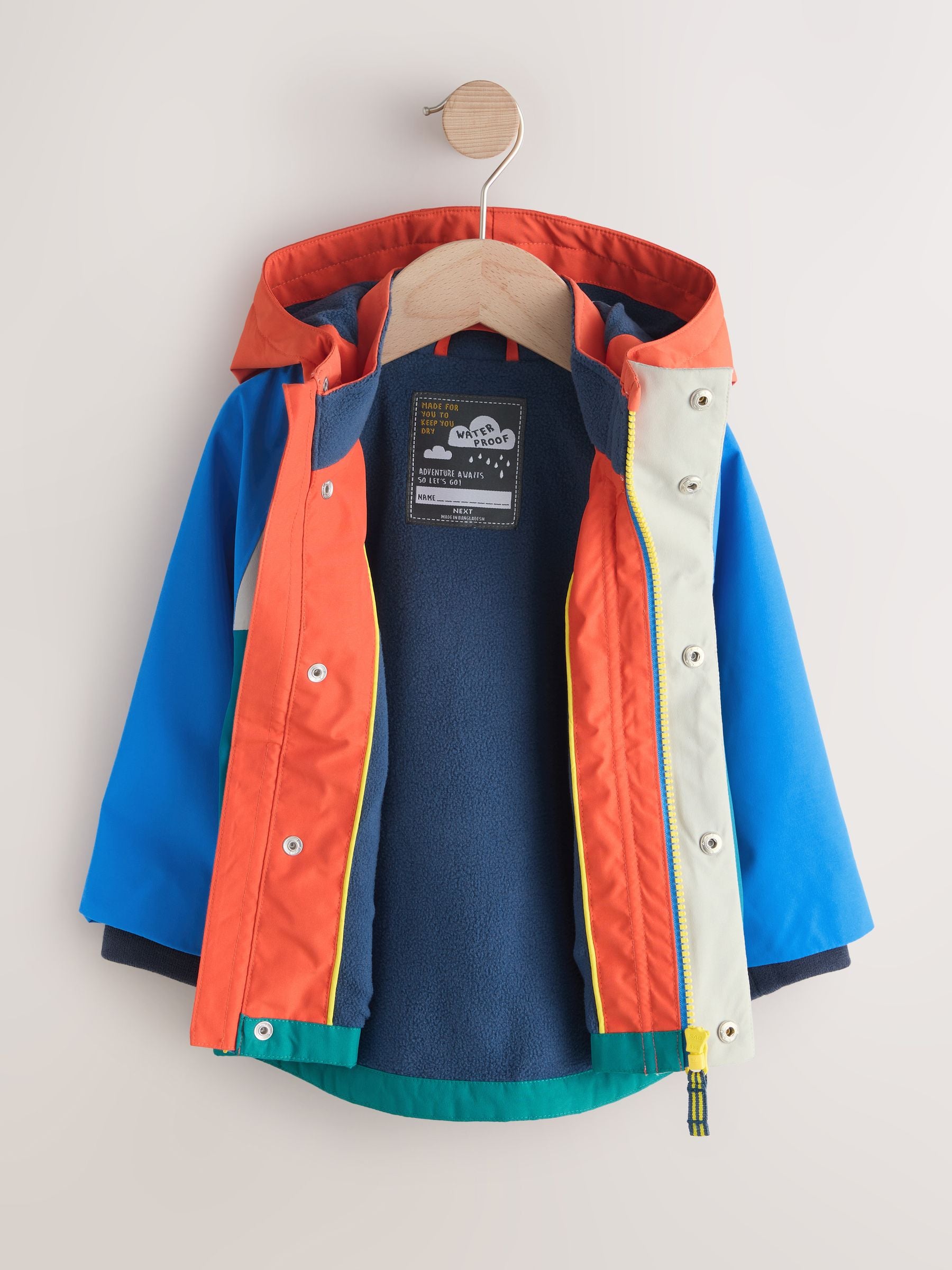 Dsiney Kidz - Colourblock Waterproof Fleece Lined Anorak (3mths-7yrs) image 6