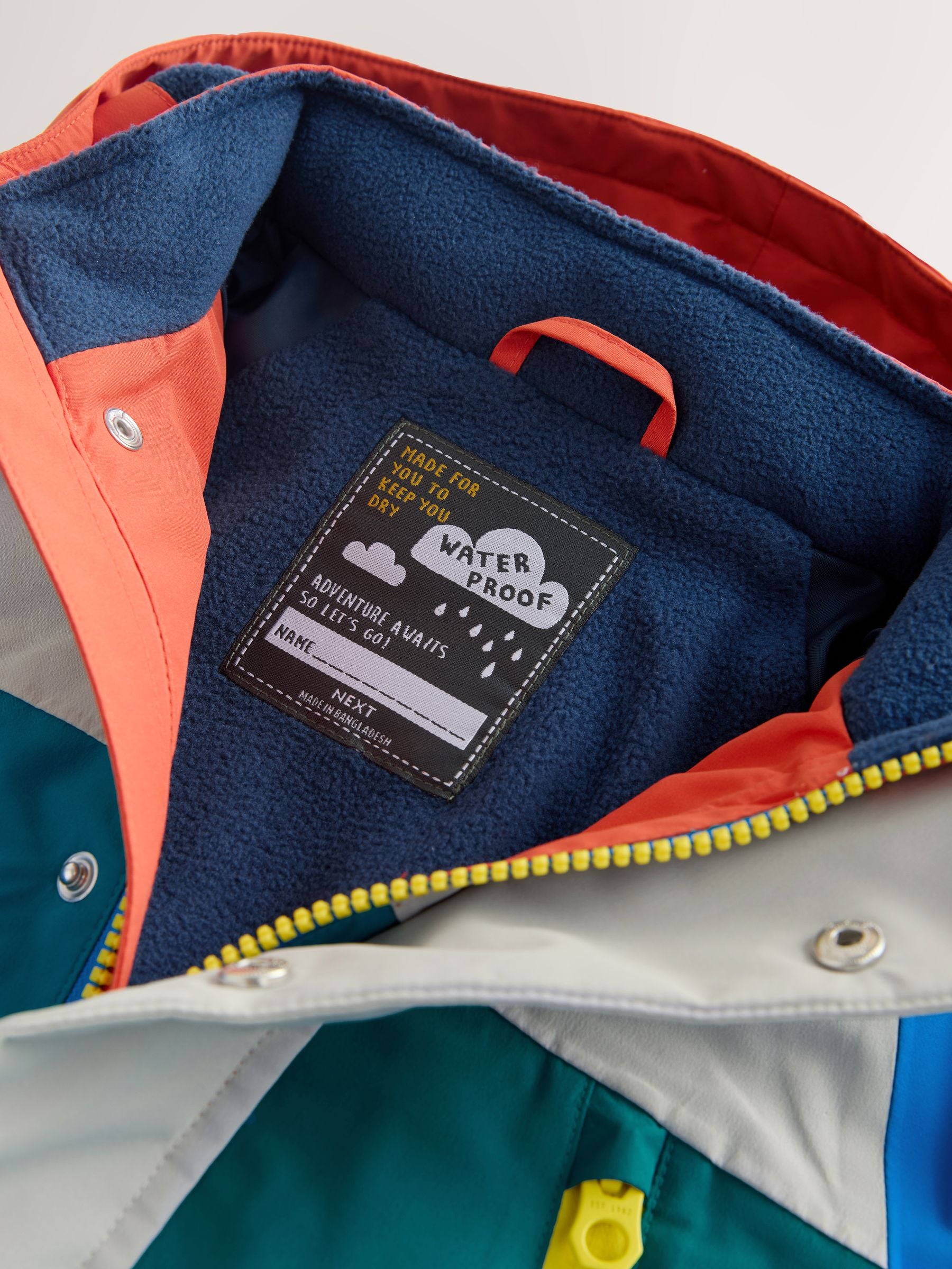 Dsiney Kidz - Colourblock Waterproof Fleece Lined Anorak (3mths-7yrs) image 8