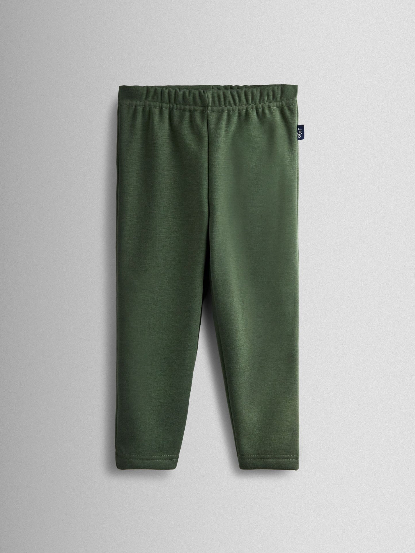 JoJo Maman Bébé Khaki Green 2-Pack Fleece Lined Leggings image 2