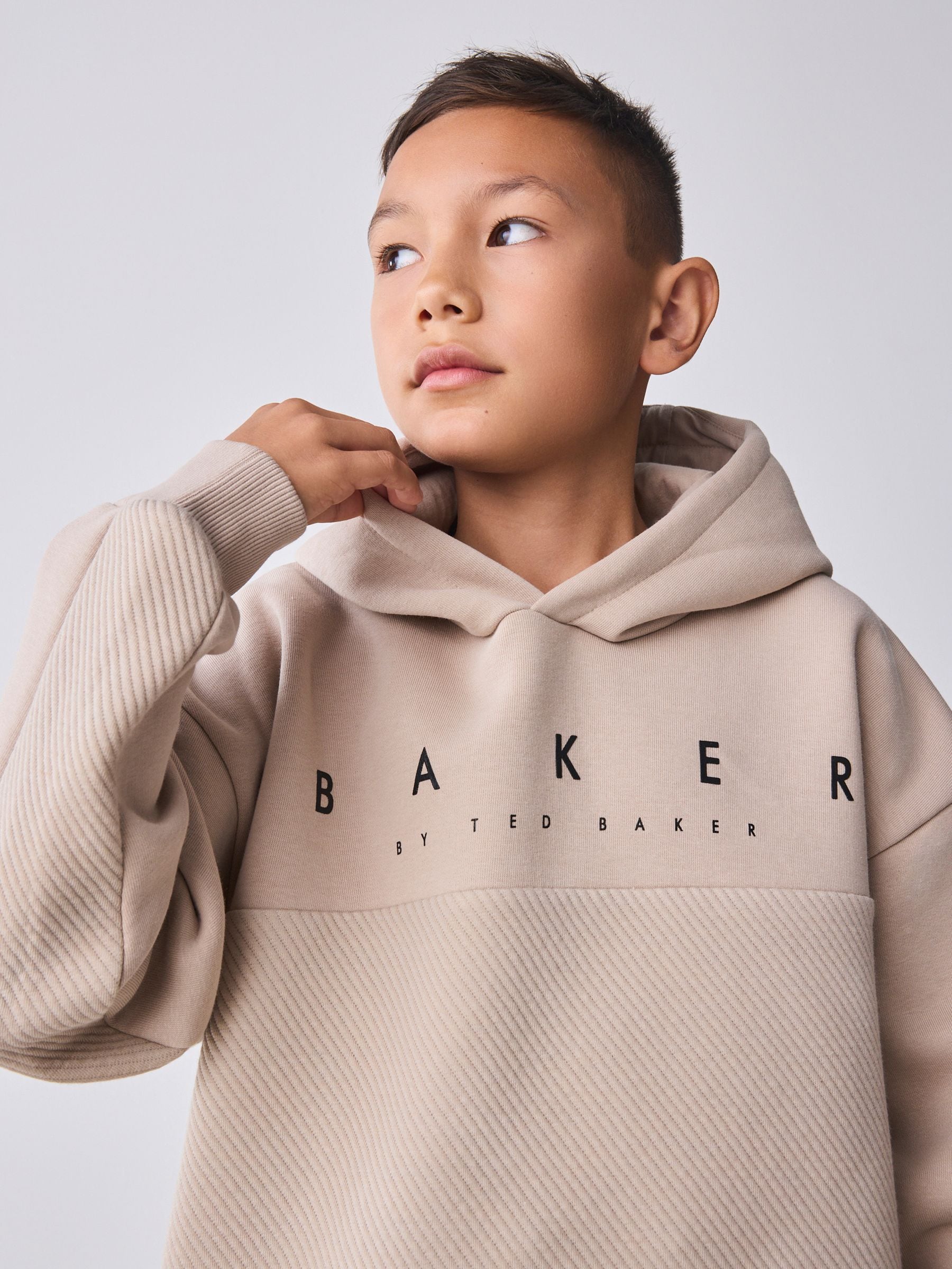 Baker by Ted Baker Oversized Textured Hoodie image 1