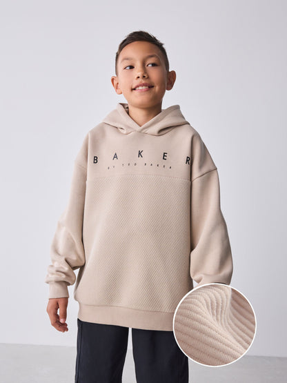 Baker by Ted Baker Oversized Textured Hoodie image 2