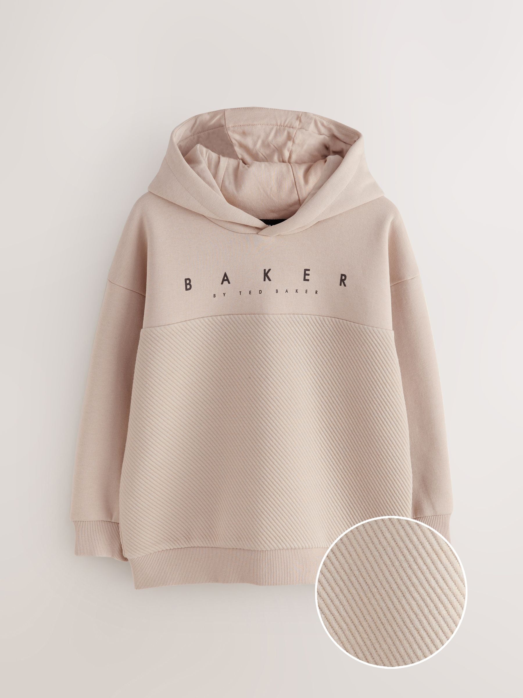 Baker by Ted Baker Oversized Textured Hoodie image 6