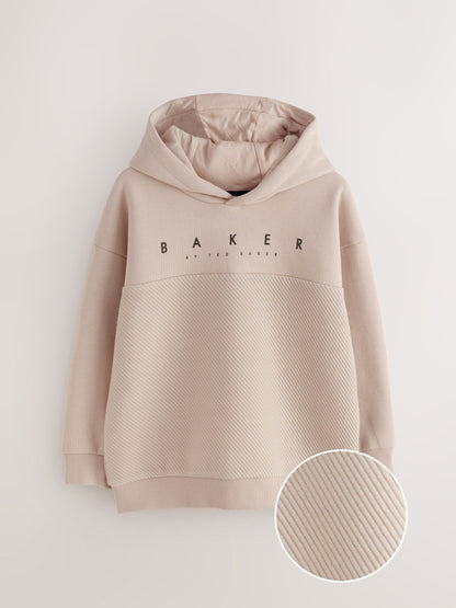 Baker by Ted Baker Oversized Textured Hoodie image 6