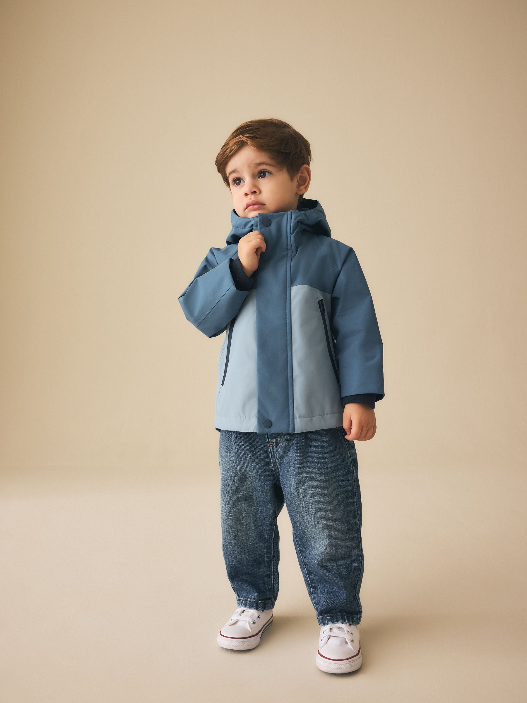 Dsiney Kidz - Light Blue Waterproof Fleece Lined Anorak (3mths-7yrs) image 2